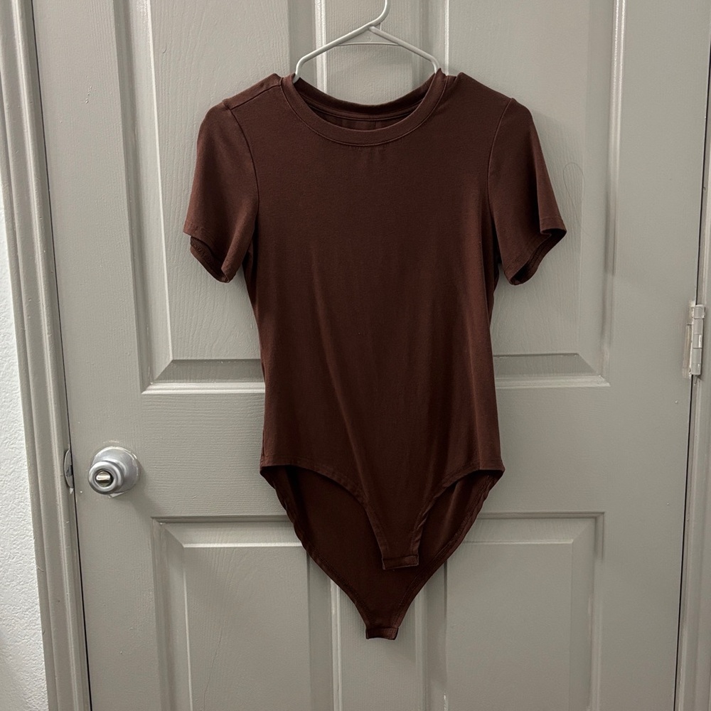 Brown Short Sleeve Bodysuit